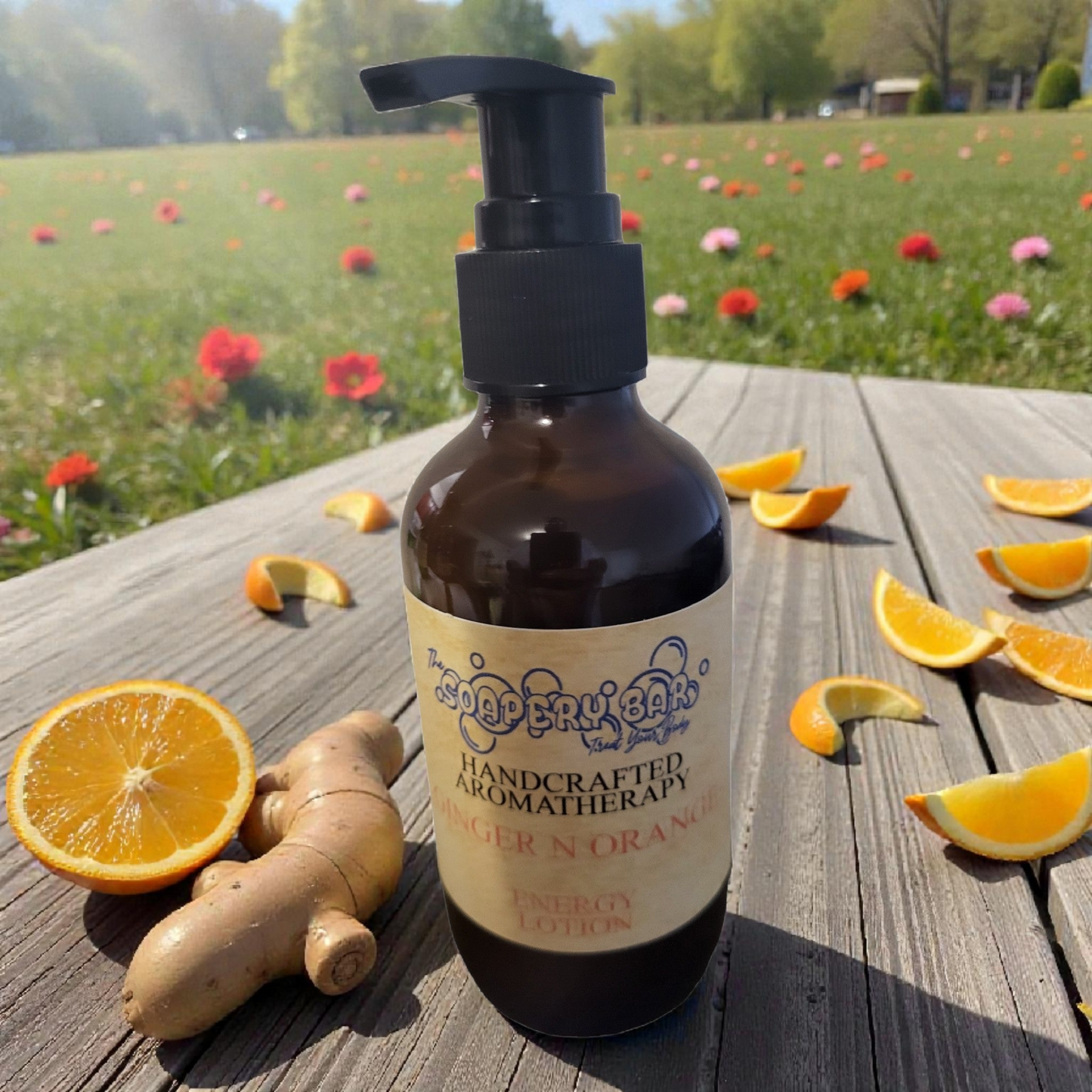 Ginger and Orange Energy Lotion